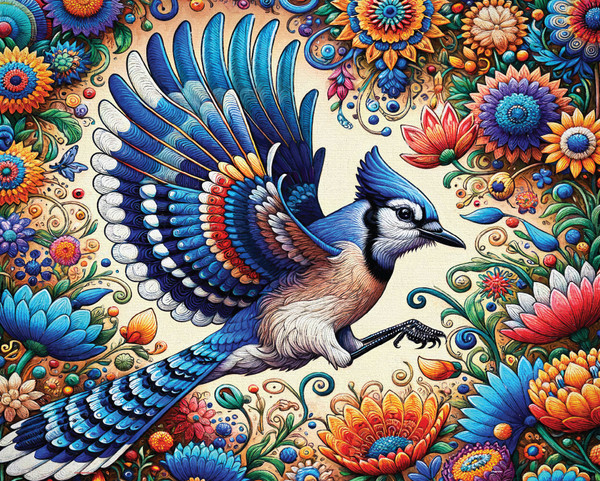 1000pc - Bluejay In Summer